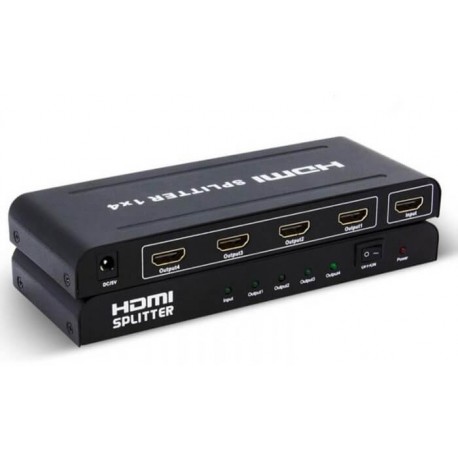 HDMI Splitter 1080P τεσσάρων εξόδων με τροφοδοτικό