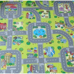 Χαλάκι παζλ δαπέδου EVA με 9 τετράγωνα 90x90cm - Δρόμοι