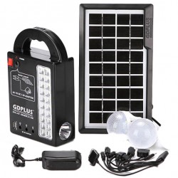 Ηλιακό σύστημα φωτισμού με 3 λάμπες & φακό led GD-999