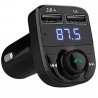 CAR X8 FM Transmitter, 2 USB φορτιστής αυτοκινήτου, hands free - wireless bluetooth
