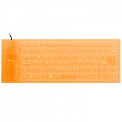 Ενσύρματο πληκτρολόγιο σιλικόνης - Flexible keyboard OEM μαύρο