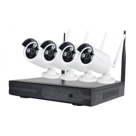 WiFi Ολοκληρωμένο σύστημα CCTV 4 Κάμερες HD NVR Kit JORTAN KS-4NK1-720