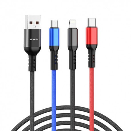 Awei USB σε Lightning/ Τype C/ micro USB CL-971
