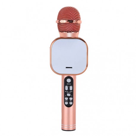 Q009 Ασύρματο bluetooth μικρόφωνο με ενσωματωμένο ηχείο, karaoke και disco light led