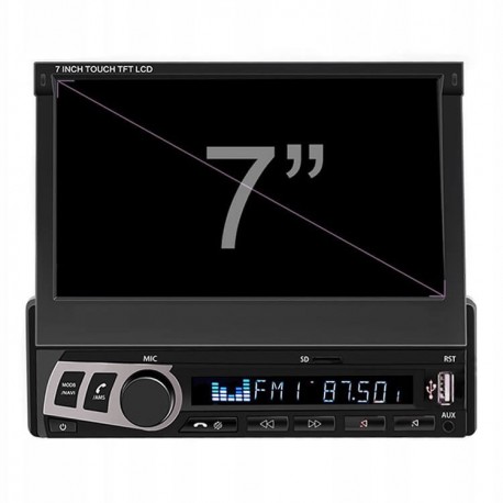 Ηχοσύστημα MP5 2DIN με TFT HD οθόνη αφής 7" BT/FM/TF/USB/Mirroring και χειριστήριο - 7030CM