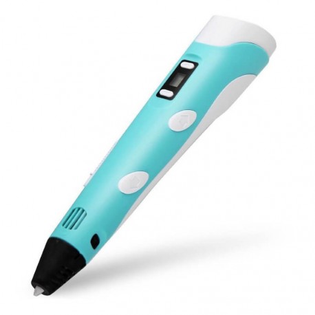 Στυλό για 3D σχεδίαση με 3 ανταλλακτικά ABS νήματα 1.75mm 3DPEN-2 USB Τυρκουάζ