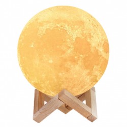 Διακοσμητικό φωτιστικό σε σχήμα σελήνης - moon light 18 εκ.