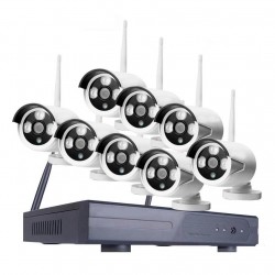 WiFi Ολοκληρωμένο σύστημα CCTV 8 Κάμερες HD NVR Kit JORTAN