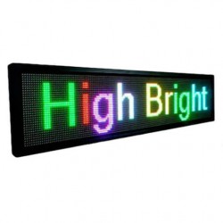 Κυλιόμενη πινακίδα LED μονής όψης αδιάβροχη 100x20cm RGB
