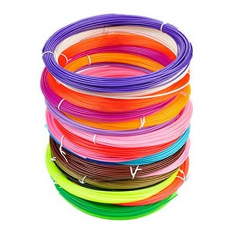 Ανταλλακτικά PLA νήματα για 3D Pen 1.75mm 5m 10 τμχ