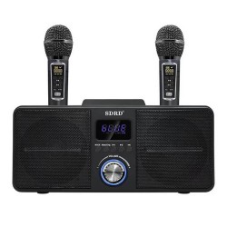Σύστημα Karaoke με ασύρματα μικρόφωνα SDRD SD-309 Mαύρο