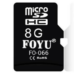 FOYU Micro SD 8GB με αντάπτορα