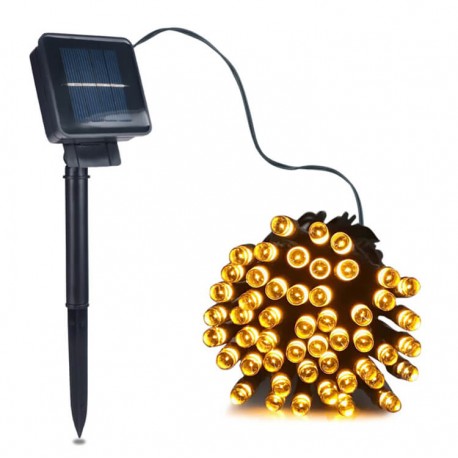 Ηλιακά διακοσμητικά φώτα Solar lights 100 led Θερμό λευκό