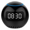 Ψηφιακό LED επιτραπέζιο ρολόι-ξυπνητήρι & ηχείο Α20 Μαύρο