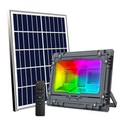 Ηλιακός προβολέας 72LED RGB Αλουμινίου 300W IP67 MJ-AW300C