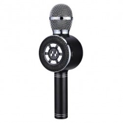 WS-669 Ασύρματο BT μικρόφωνο με ενσωματωμένο ηχείο, karaoke και disco light led