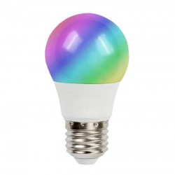 Βιδωτή LED λάμπα 3W / E27 με χειριστήριο που αλλάζει χρώματα