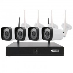 Σετ CCTV καταγραφικό δικτύου Full HD με 4 κάμερες 5G Andowl Q-S4i