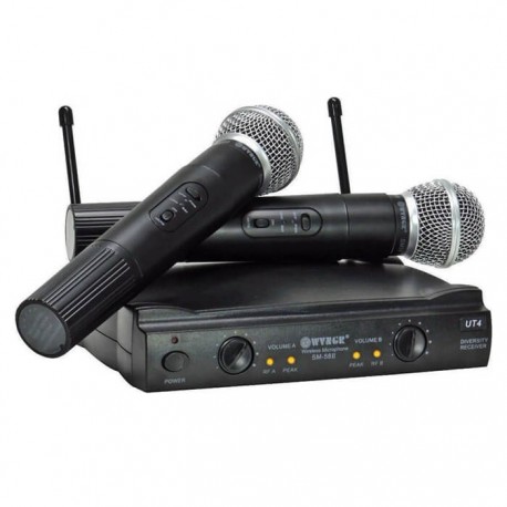 Συσκευή karaoke UHF με 2 μικρόφωνα SM-58II