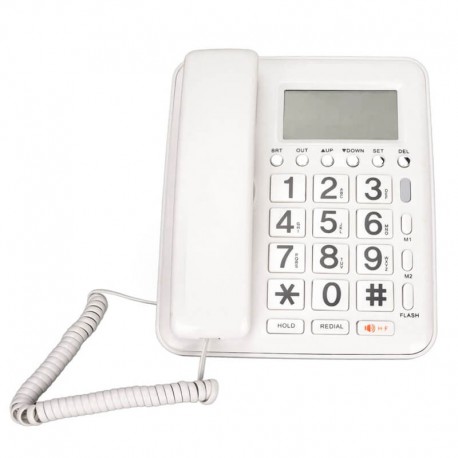 Τηλέφωνο με μεγάλα γράμματα OHO-933CID Λευκό
