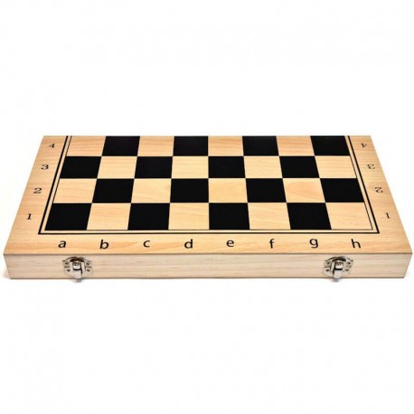 Ξύλινο τάβλι/ σκάκι/ ντάμα 3 σε 1 29cm