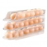 3 θήκες για αυγά αποθήκευσης ψυγείου 21 θέσεων