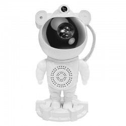 Παιδικό φωτιστικό Projector Astronaut star light με ηχείο Λευκό