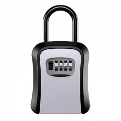 Επιτοίχια/ κρεμαστή κλειδοθήκη με κωδικό ασφαλείας 4 ψηφίων CH-866 Ασημί