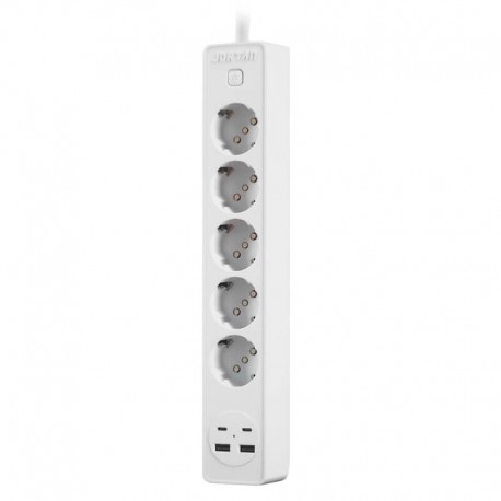 JORTAN OG2205 2xUSB 2xType-C 2.4A 5x Sockets