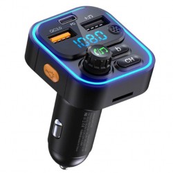 WEKOME WP-C52 FM Transmitter, USB φορτιστής αυτοκινήτου, BT hands free