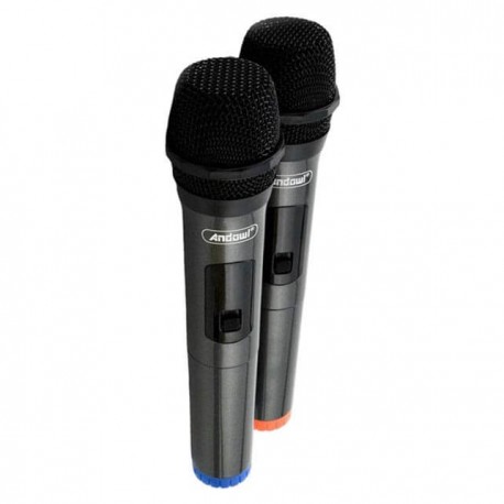 Ασύρματα μικρόφωνα DJ/KARAOKE Andowl Q-MIC558 2 τμχ