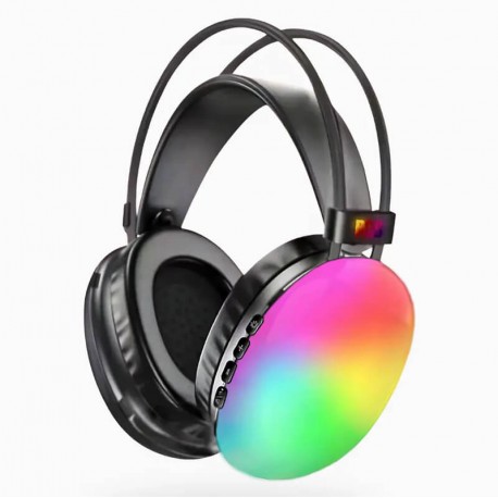 Ασύρματα/ ενσύρματα ακουστικά Led RGB Disco Pulse PG580 Μαύρο