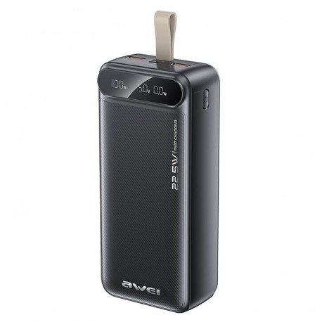 Awei PA-12 Power Bank 30000mAh Μαύρο