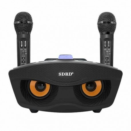 Σύστημα Karaoke με ασύρματα μικρόφωνα SDRD SD-306S Μαύρο