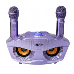 Σύστημα Karaoke με ασύρματα μικρόφωνα SDRD SD-306S Μωβ