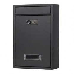 Γραμματοκιβώτιο μεταλλικό 217x70x300cm Μαύρο