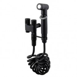 Σετ ντους μπιντέ με σπιράλ και βάση Μαύρο ματ