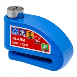 Κλειδαριά δισκόφρενου μοτοσυκλέτας με συναγερμό 110DB και πείρο 6mm KS8305 Μπλε