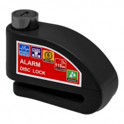 Κλειδαριά δισκόφρενου μοτοσυκλέτας με συναγερμό 110DB και πείρο 6mm KS8305 Μαύρο