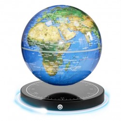 Μαγνητική αιωρούμενη υδρόγειος σφαίρα με φωτιζόμενη βάση