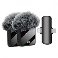 Ασύρματο μικρόφωνο πέτου 2 σε 1 F15-2