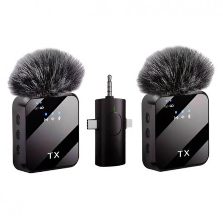Ασύρματο μικρόφωνο πέτου 3 σε 1 F11-2