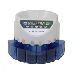Συσκευή μέτρησης και διαλογής νομισμάτων Λευκό-Μπλε