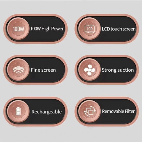 Επαγγελματικός επαναφορτιζόμενος απορροφητήρας σκόνης 100W 858-16 Ασημί