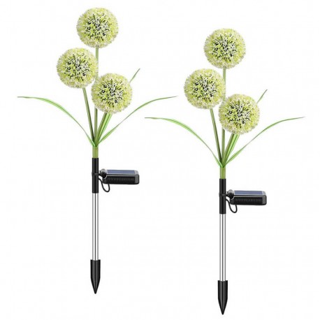 Ηλιακό διακοσμητικό φωτιστικό 3 πικραλίδες 2 τμχ