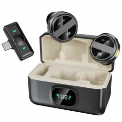 Ασύρματο μικρόφωνο πέτου 2.4G με κλιπ Type-C SX21