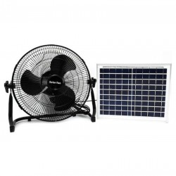 Ηλιακός ανεμιστήρας δαπέδου 12" F118 Μαύρο
