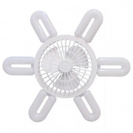 Πτυσσόμενος ανεμιστήρας οροφής LED 41cm U-shaped Λευκό